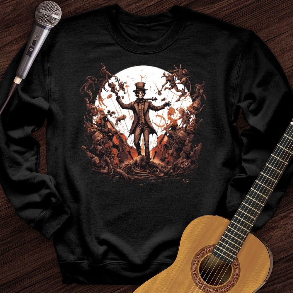 Printify Sweatshirt Black / S Steampunk Conductor Crewneck