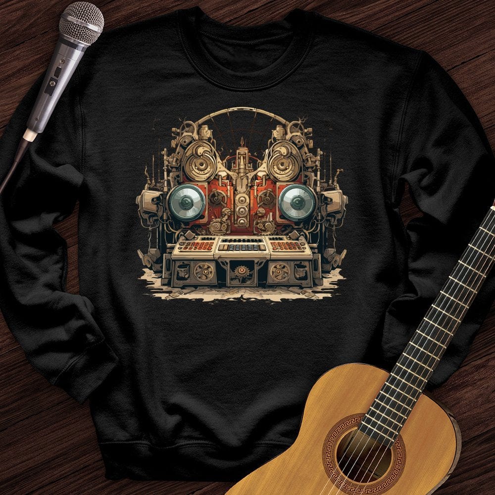 Printify Sweatshirt Black / S Stereo Steampunk Crewneck