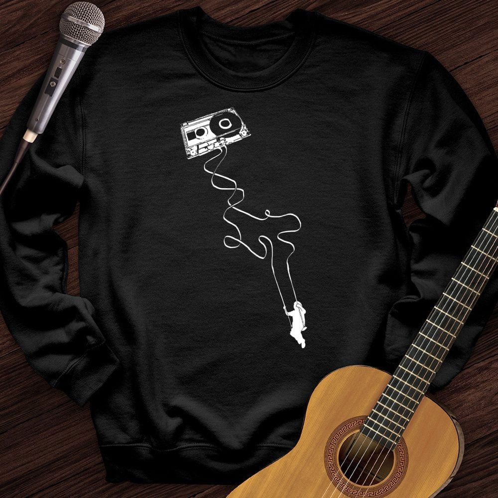 Printify Sweatshirt Black / S Swing To The Music Crewneck