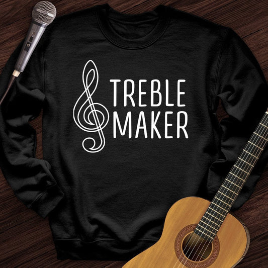 Printify Sweatshirt Black / S Treble Maker Crewneck