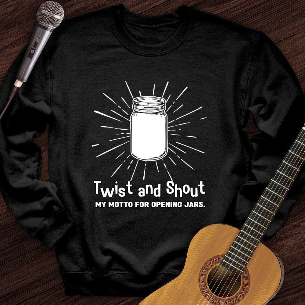 Printify Sweatshirt Black / S Twist and Shout Crewneck