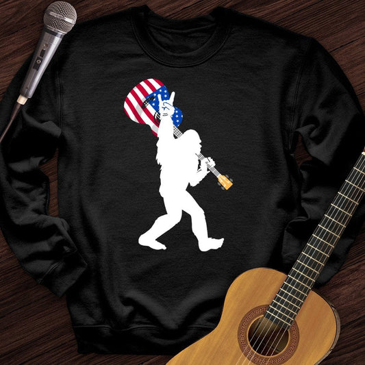 Printify Sweatshirt Black / S USA BigFoot Crewneck