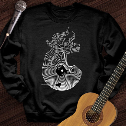 Printify Sweatshirt Black / S Vinimal Bull Crewneck