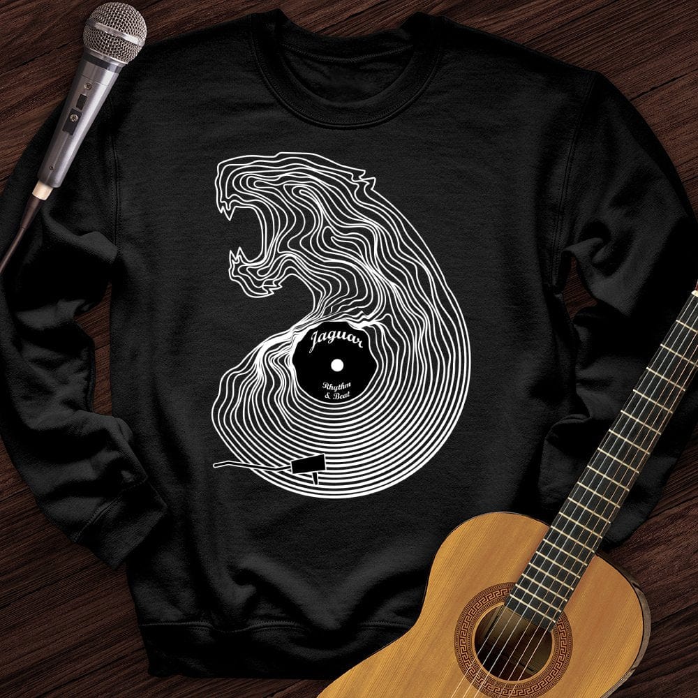 Printify Sweatshirt Black / S Vinimal Jaguar Crewneck