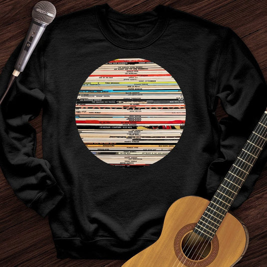 Printify Sweatshirt Black / S Vintage Records Crewneck