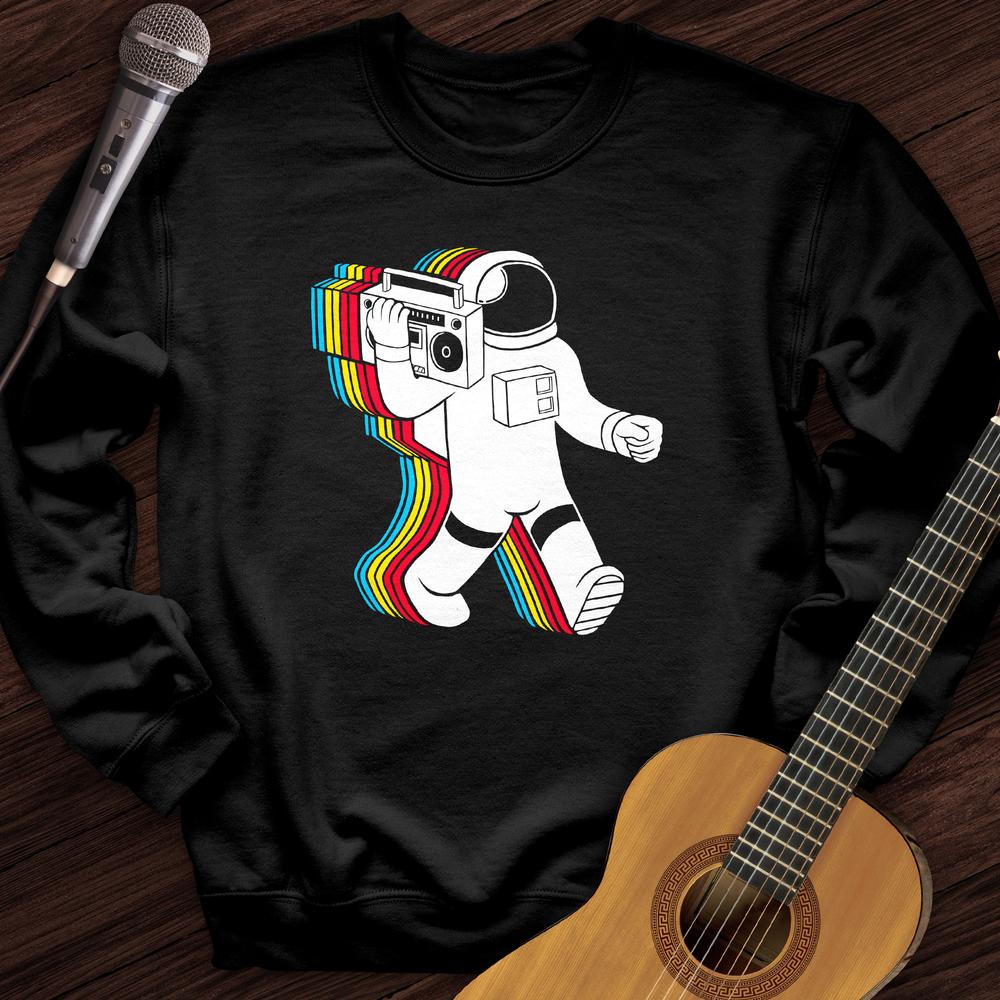 Printify Sweatshirt Black / S Walking On A Rainbow Crewneck