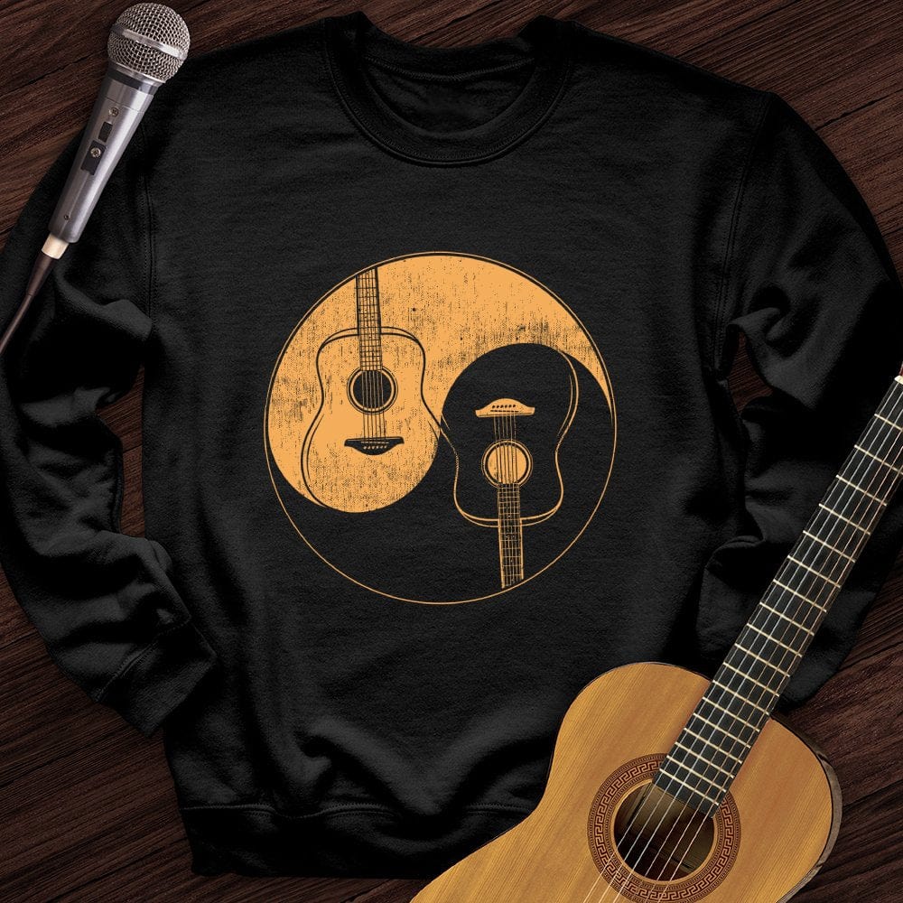 Printify Sweatshirt Black / S Yin Yang Acoustics Crewneck