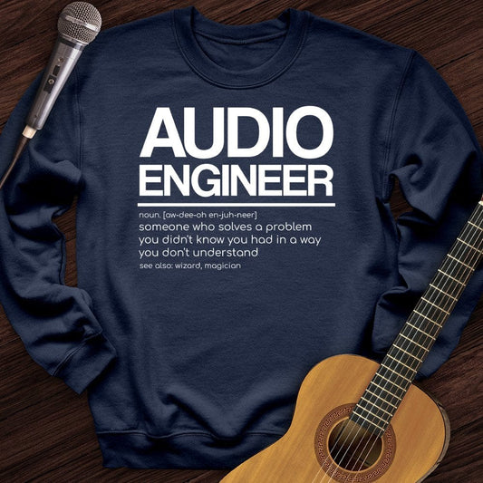 Printify Sweatshirt Navy / S Audio Engineer Crewneck