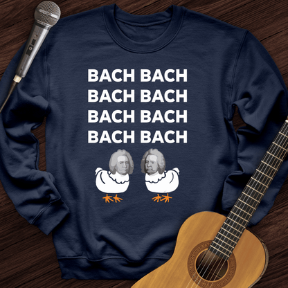 Printify Sweatshirt Navy / S Bach Bach Crewneck