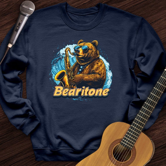 Printify Sweatshirt Navy / S Bear-itone Crewneck