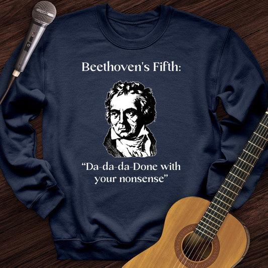 Printify Sweatshirt Navy / S Beethoven's Fifth Crewneck