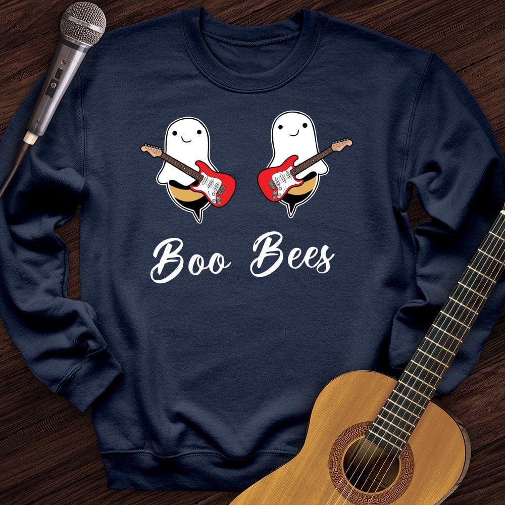 Printify Sweatshirt Navy / S Boo Bees Crewneck