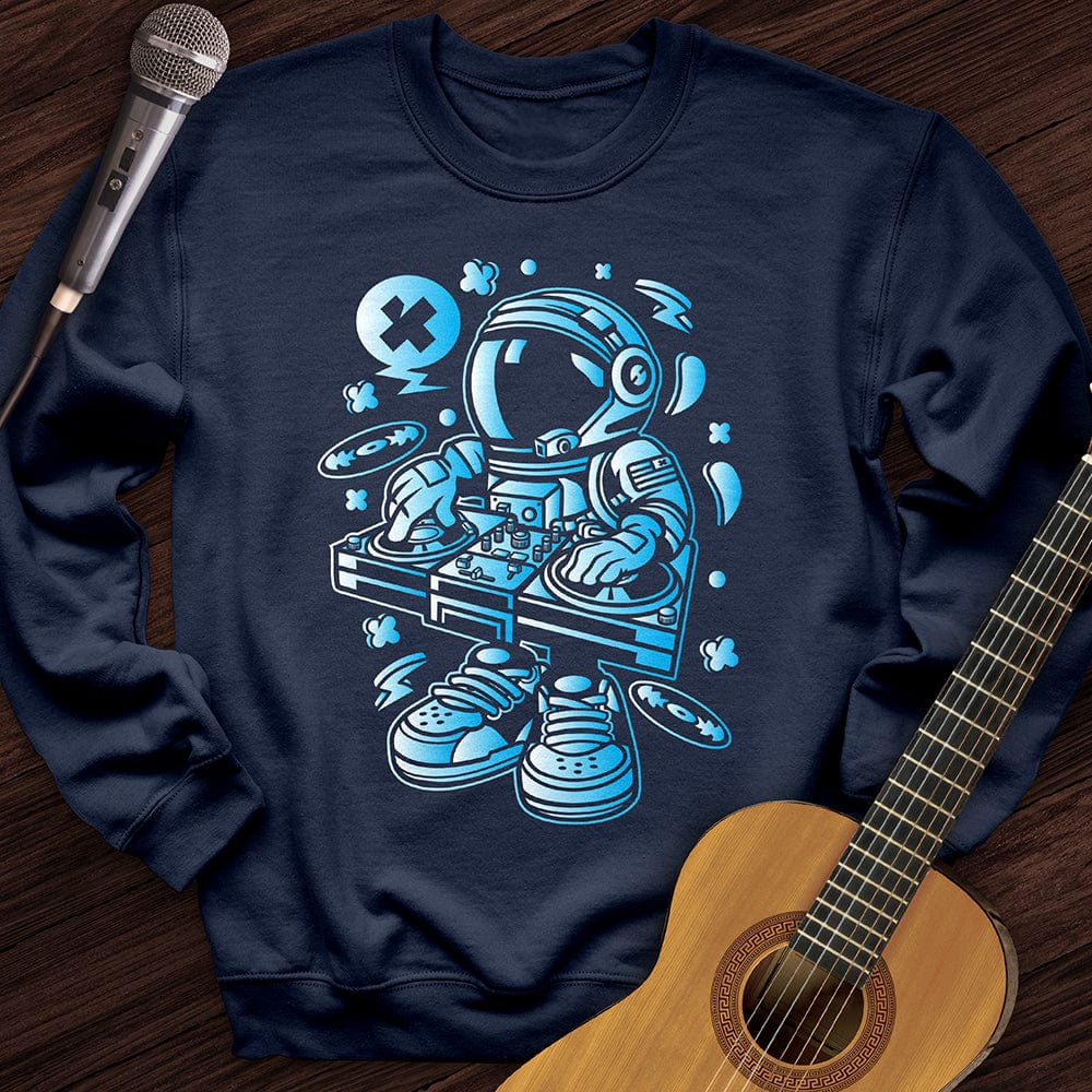 Printify Sweatshirt Navy / S Cartoon DJ Crewneck