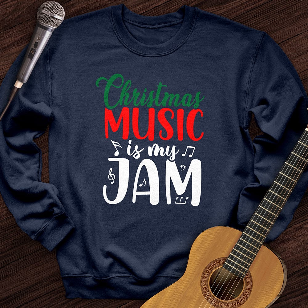 Printify Sweatshirt Navy / S Christmas Music Jam Crewneck