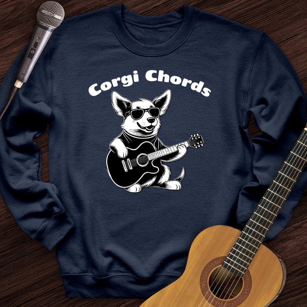 Printify Sweatshirt Navy / S Corgi Crewneck