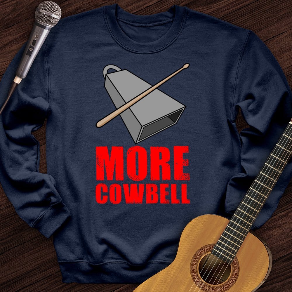 Printify Sweatshirt Navy / S Cowbell Crewneck