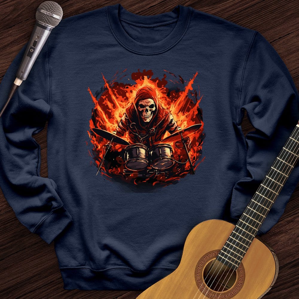 Printify Sweatshirt Navy / S Diablo's Drummer Crewneck