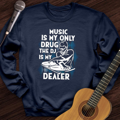 Printify Sweatshirt Navy / S DJ Dealer Crewneck