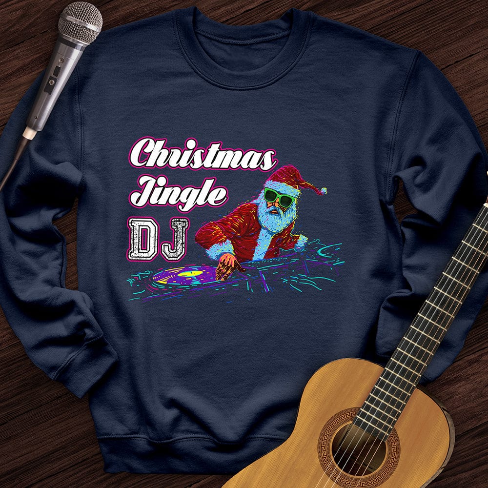 Printify Sweatshirt Navy / S DJ Jingle Crewneck