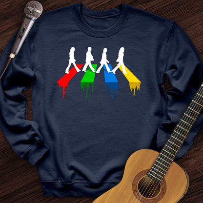 Printify Sweatshirt Navy / S Down The Road Crewneck