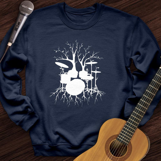 Printify Sweatshirt Navy / S Drumming Roots Crewneck