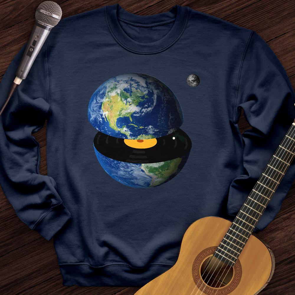 Printify Sweatshirt Navy / S Earth Player Crewneck