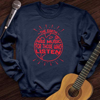 Printify Sweatshirt Navy / S Earth's Music Crewneck