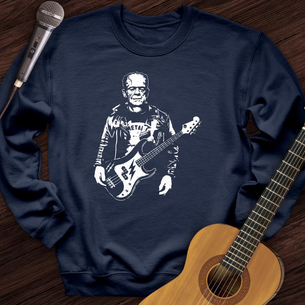 Printify Sweatshirt Navy / S Frankenstein Guitar Crewneck