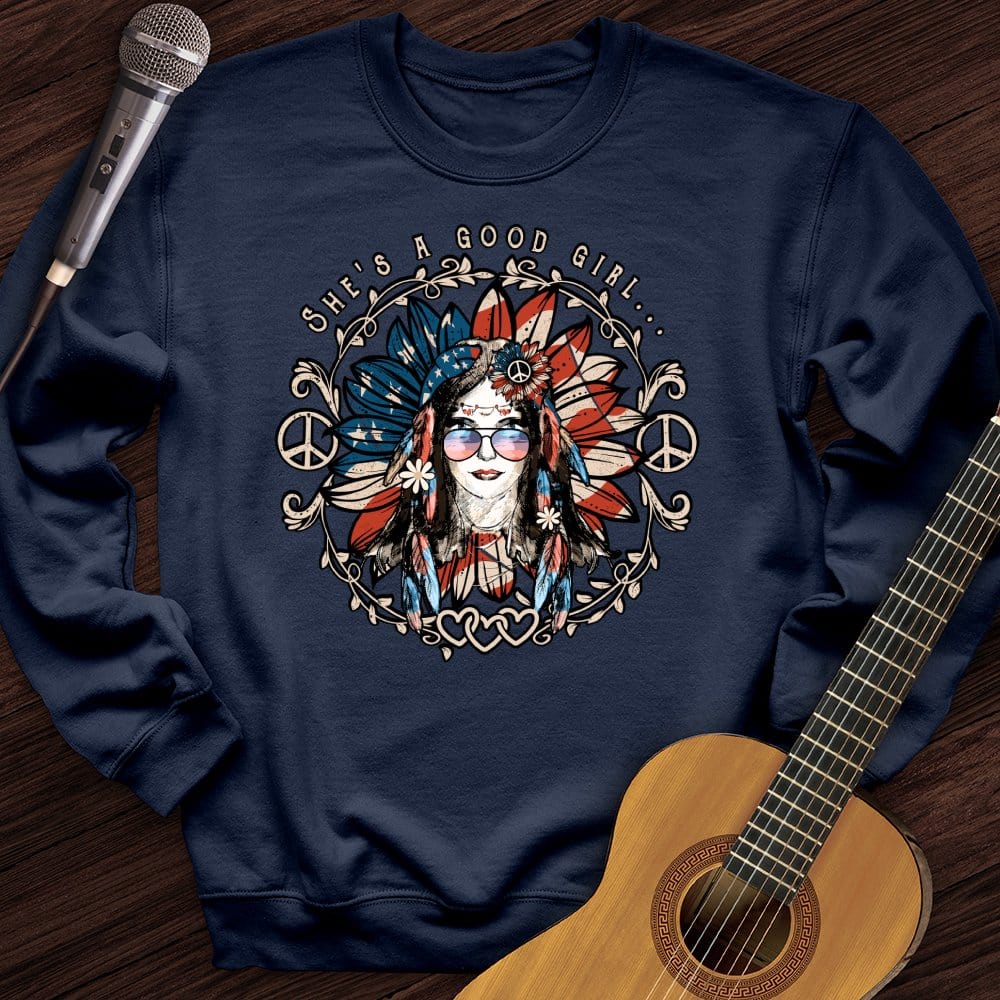 Printify Sweatshirt Navy / S Free Fallin' Crewneck