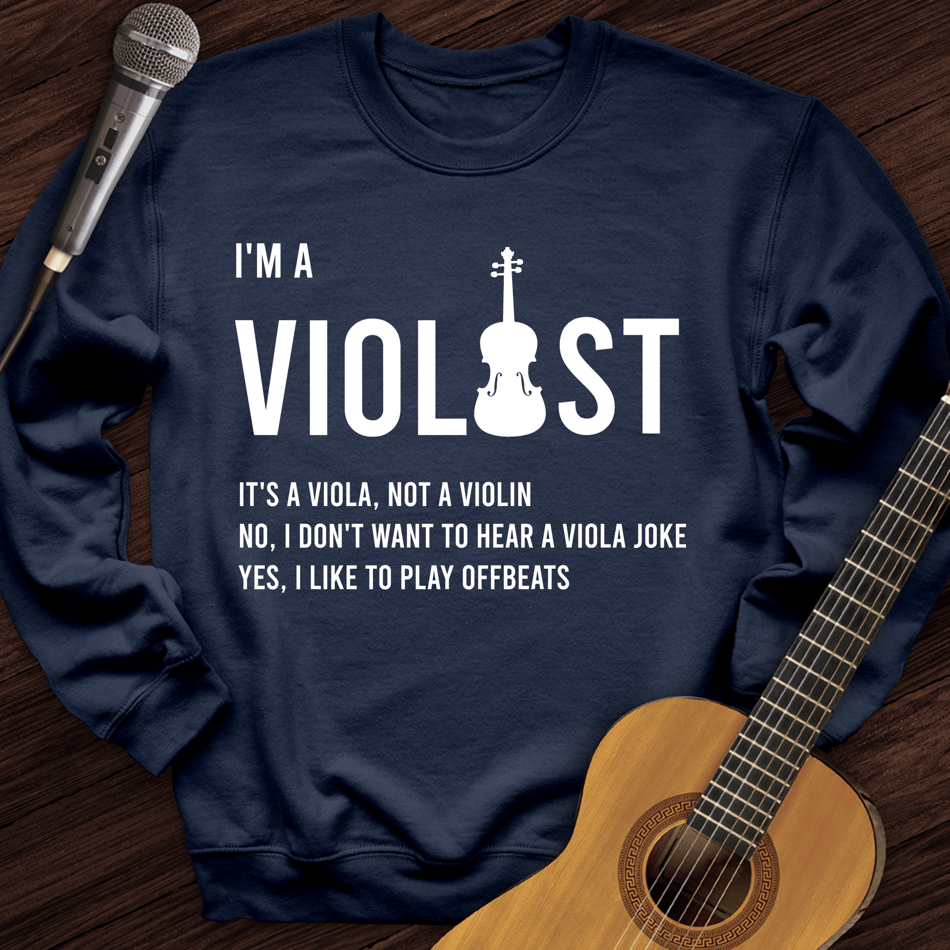 Printify Sweatshirt Navy / S I'm A Violist Crewneck
