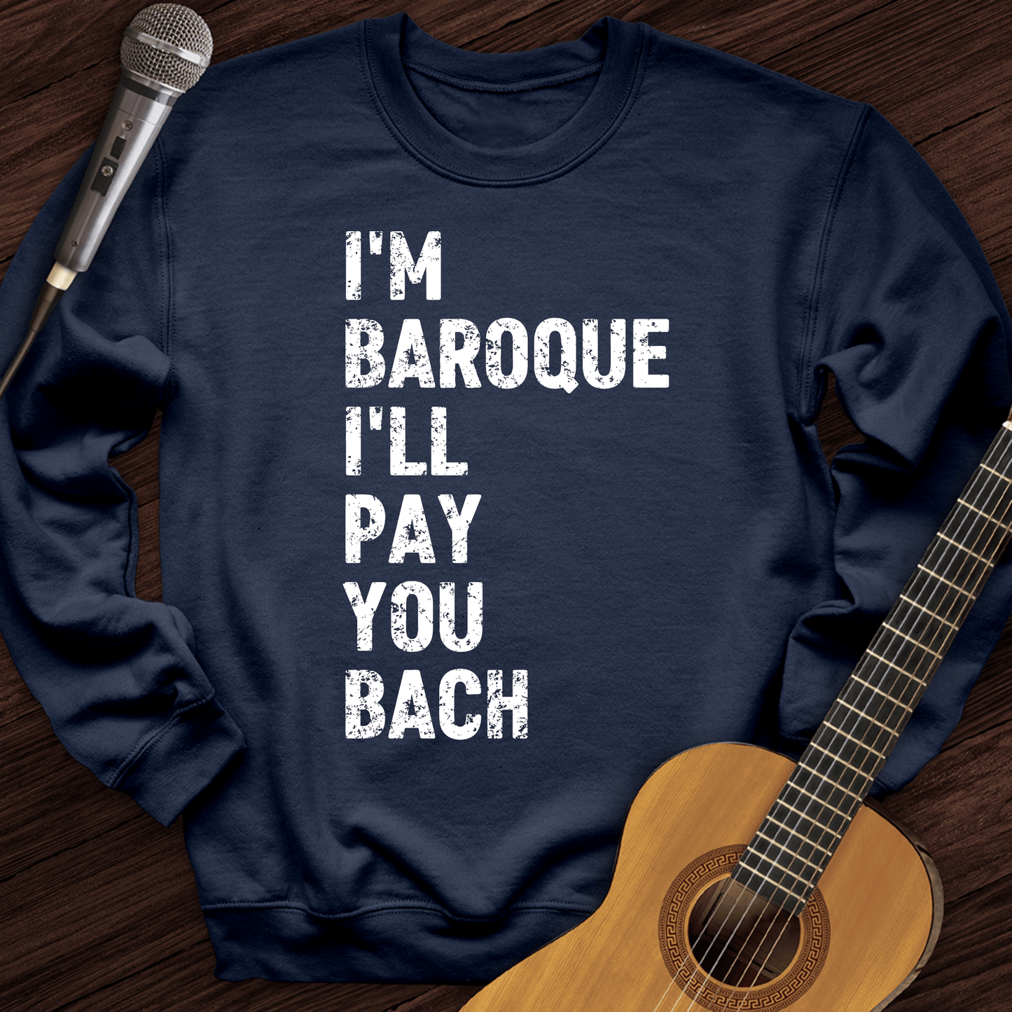 Printify Sweatshirt Navy / S I'm Baroque Crewneck