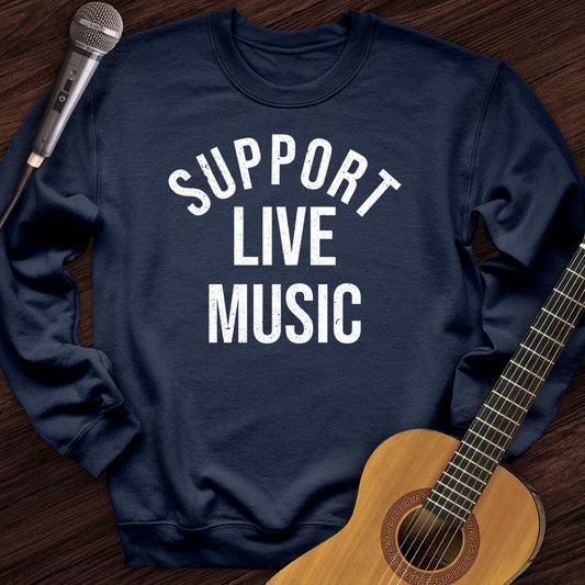 Printify Sweatshirt Navy / S I Support Crewneck