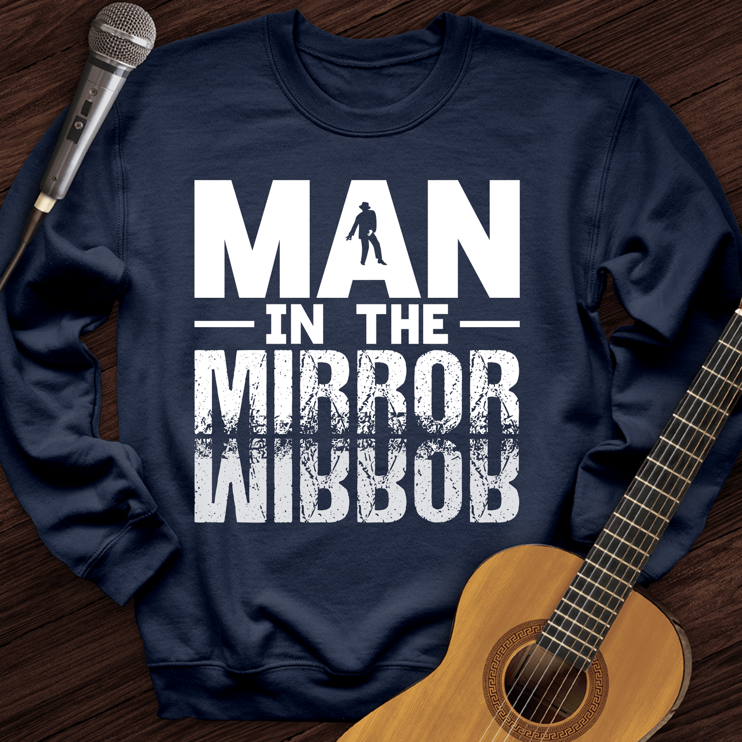 Printify Sweatshirt Navy / S In The Mirror Crewneck