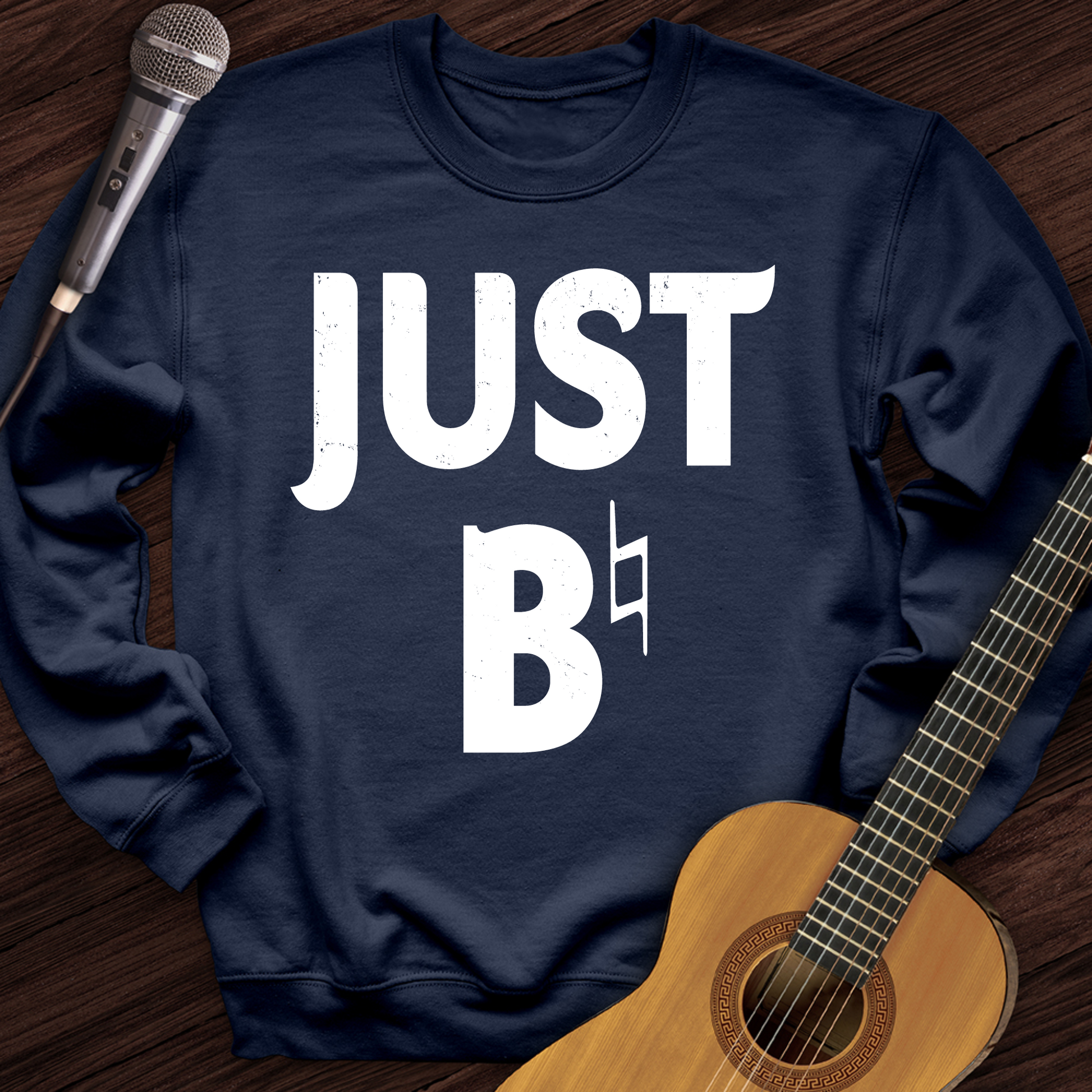 Printify Sweatshirt Navy / S Just B Crewneck