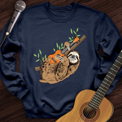 Printify Sweatshirt Navy / S Just Hanging Crewneck