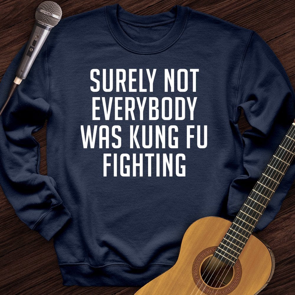 Printify Sweatshirt Navy / S Kung Fu Crewneck