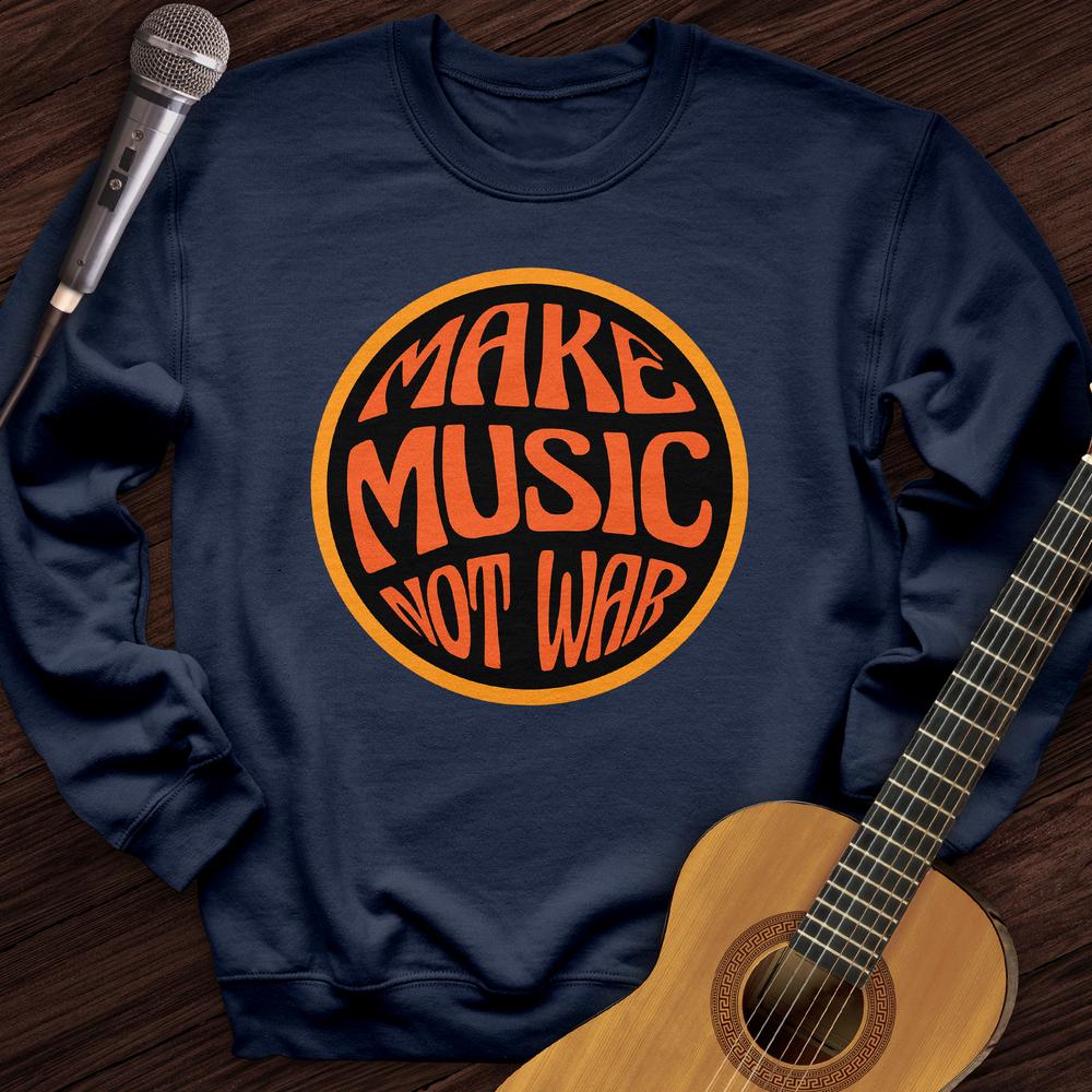 Printify Sweatshirt Make Music Groovy Crewneck