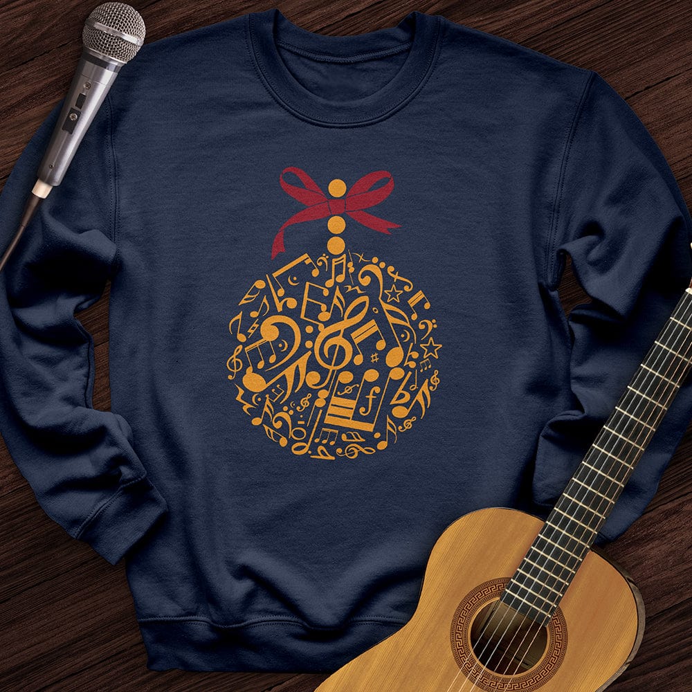 Printify Sweatshirt Navy / S Musical Ornament Crewneck