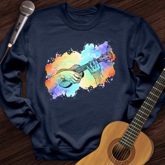 Printify Sweatshirt Navy / S My Ukulele Crewneck