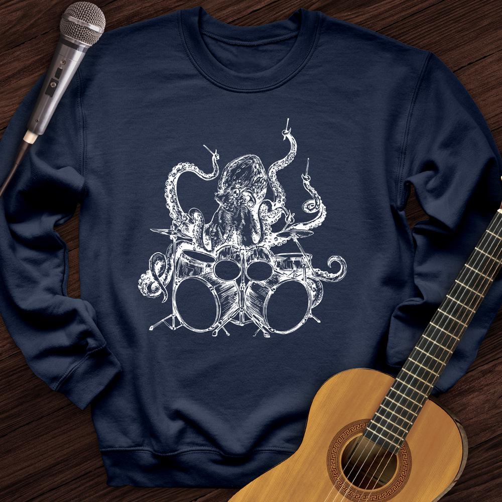 Printify Sweatshirt Navy / S Need More Drumsticks Crewneck