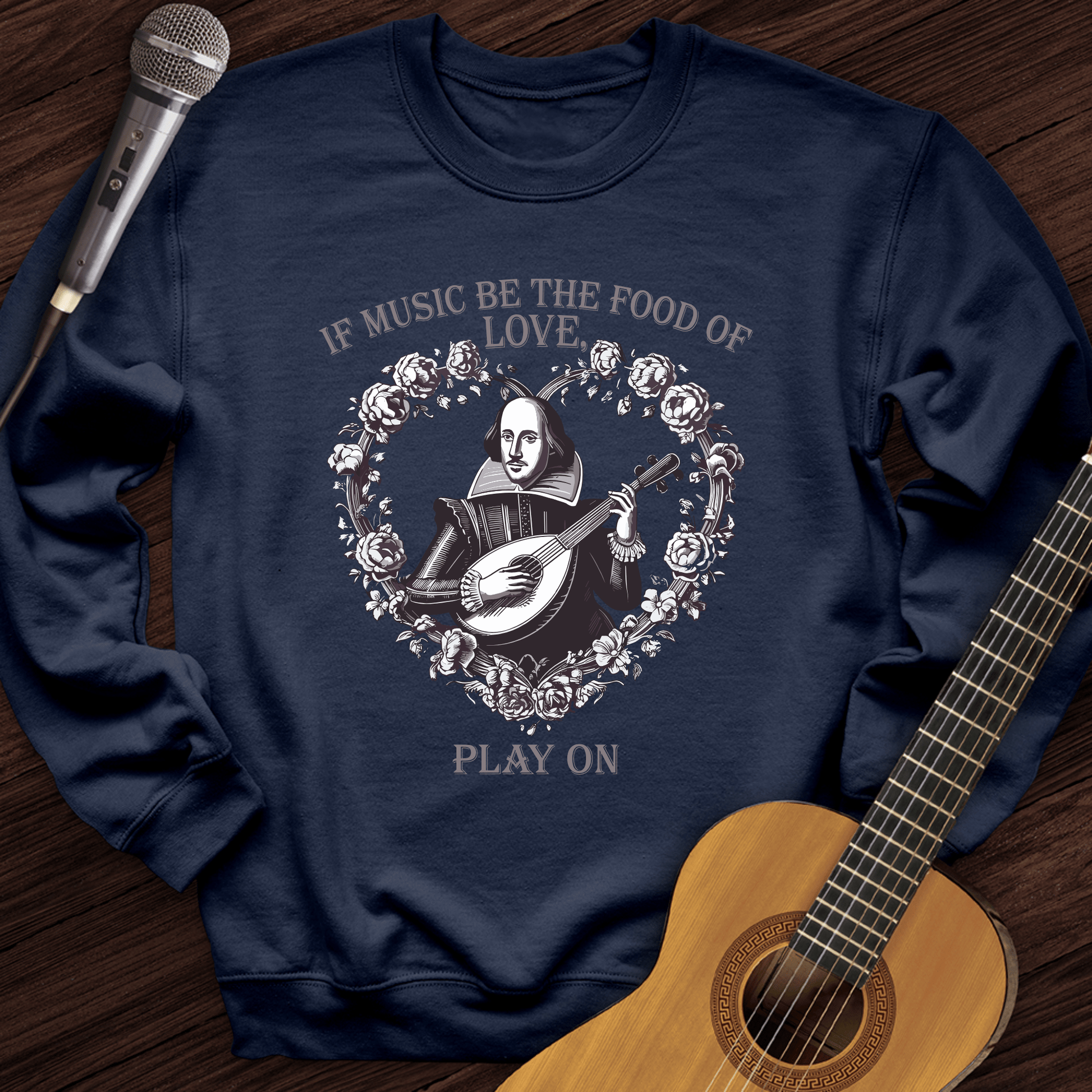 Printify Sweatshirt Navy / S Play On Crewneck