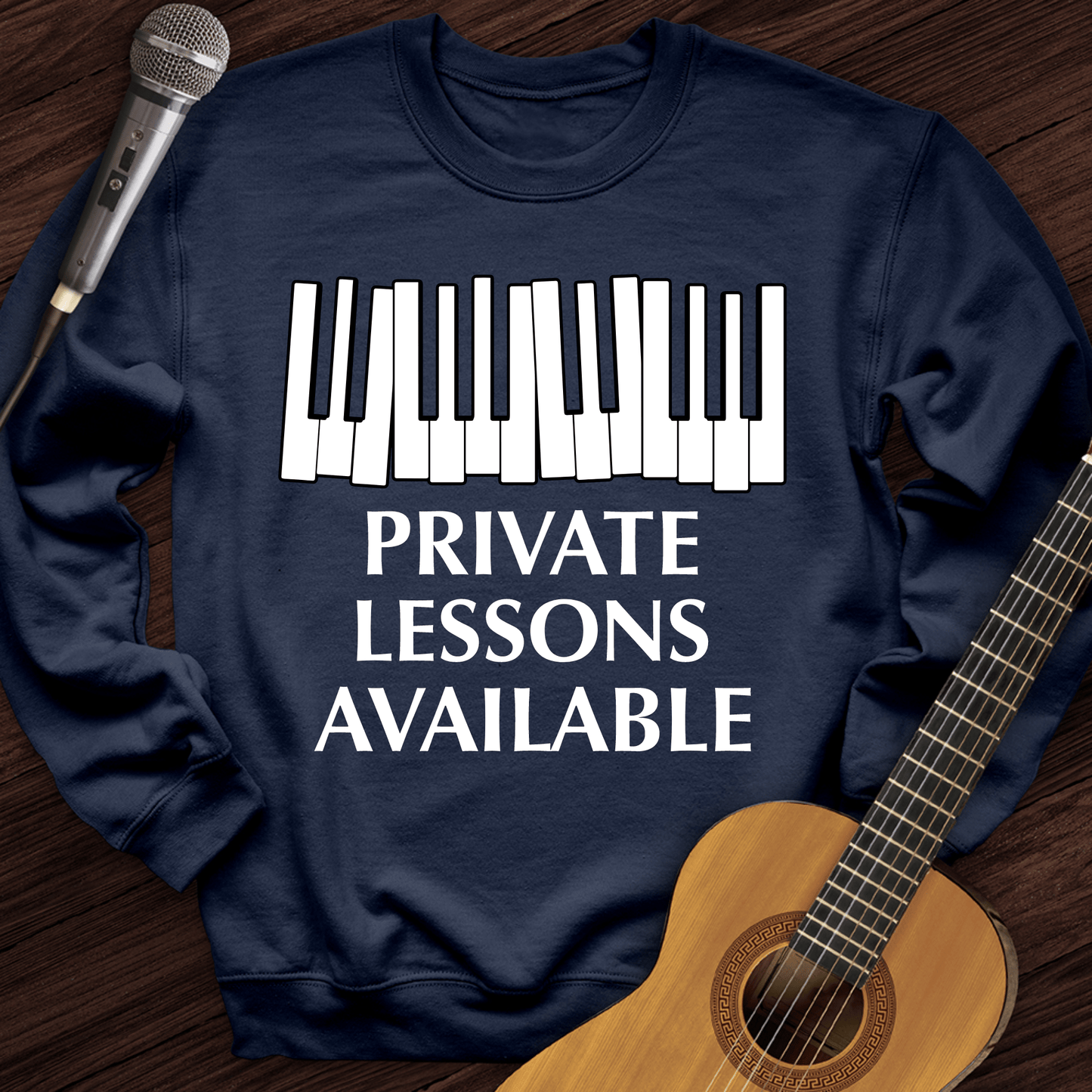 Printify Sweatshirt Navy / S Private Lessons Available Crewneck