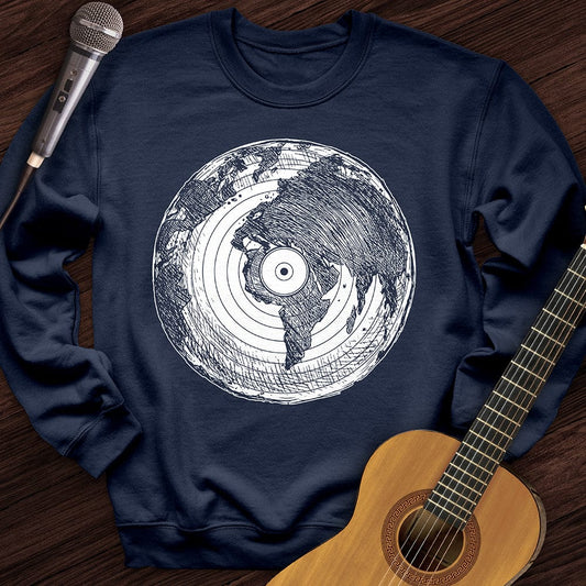Printify Sweatshirt Navy / S Record of Earth Crewneck