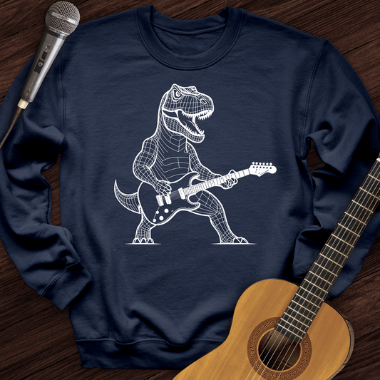 Printify Sweatshirt Navy / S Rex Rocks Crewneck