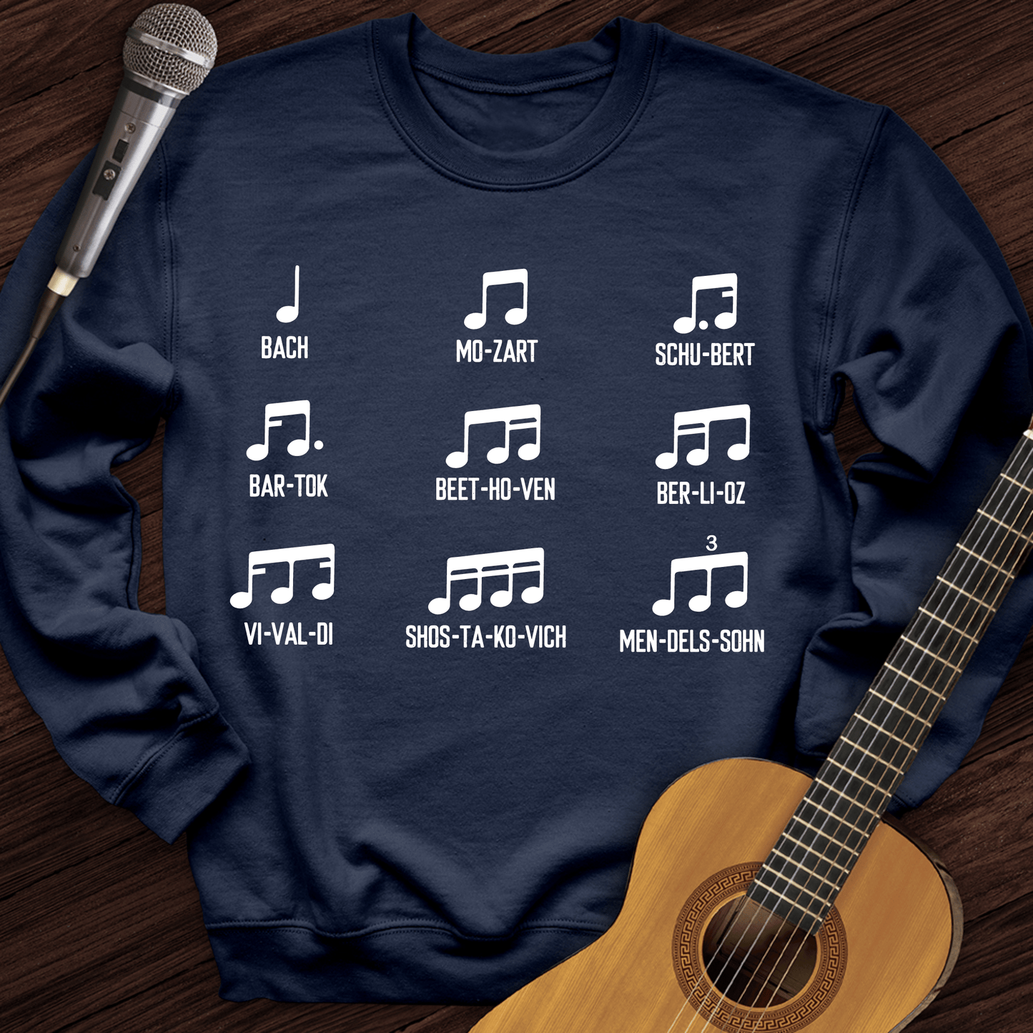 Printify Sweatshirt Navy / S Rhythm Composers Crewneck