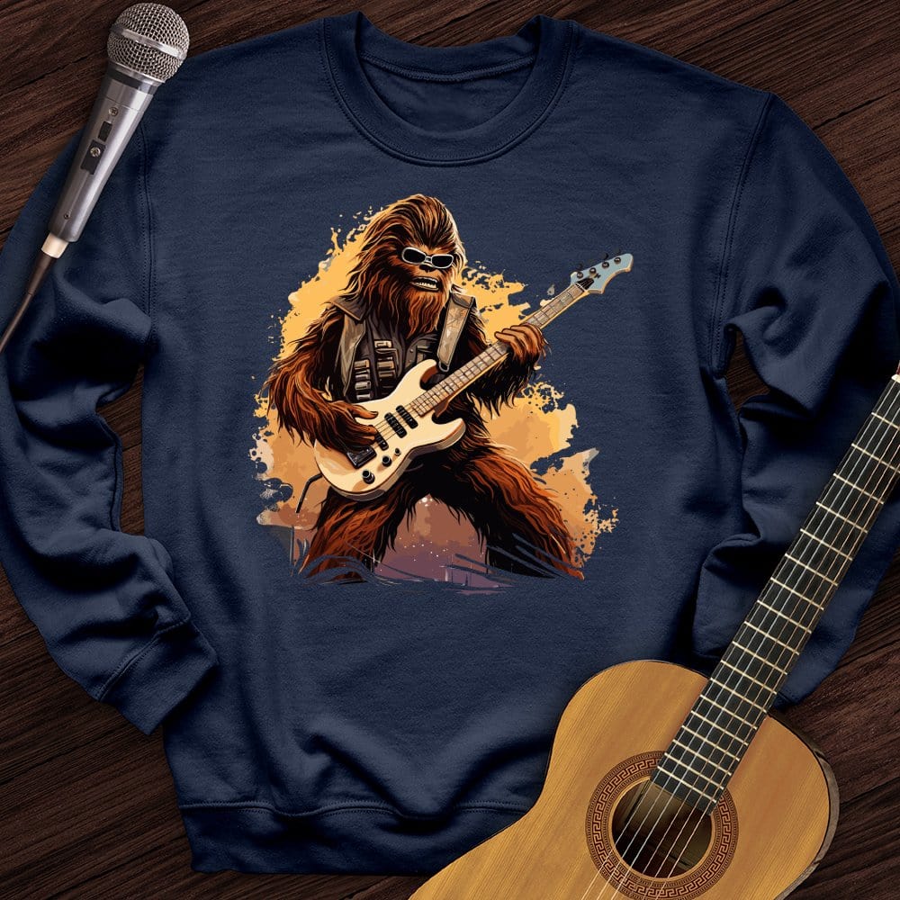 Printify Sweatshirt Navy / S Rocker Chewy Crewneck