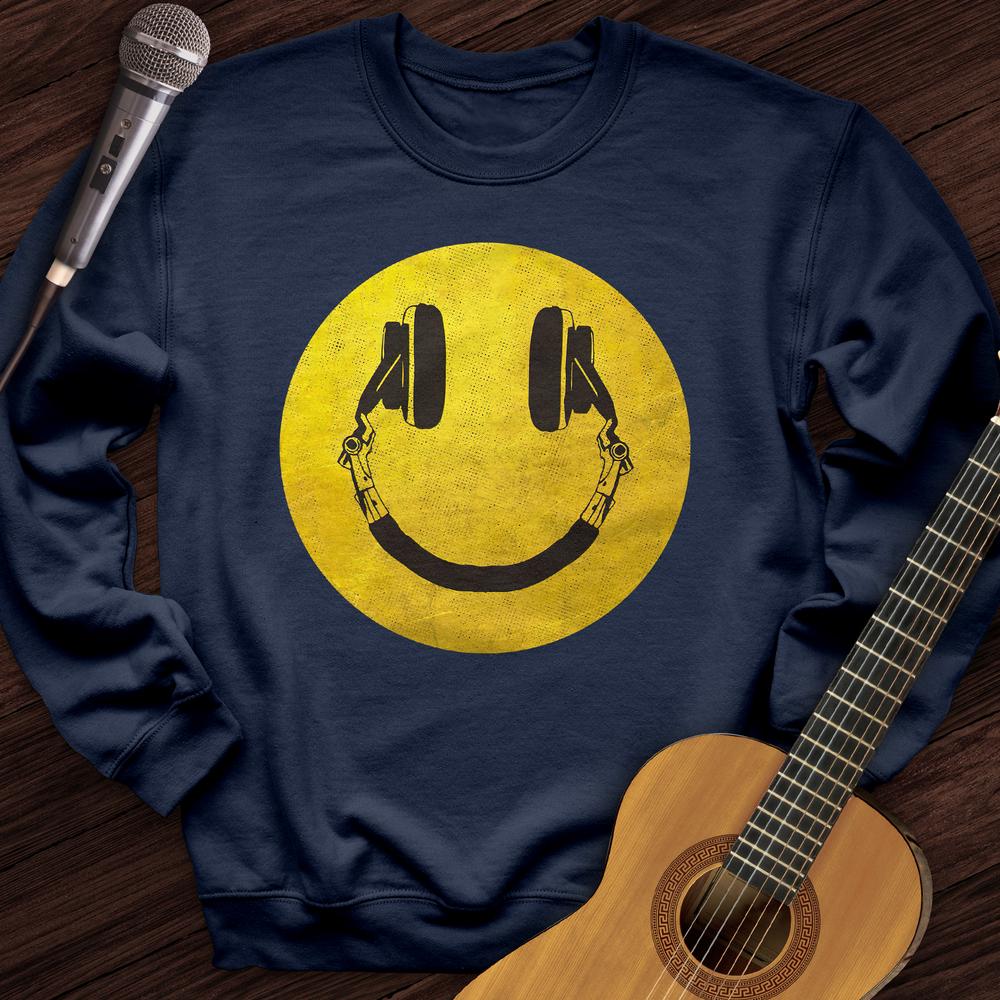 Printify Sweatshirt Navy / S Smile Crewneck