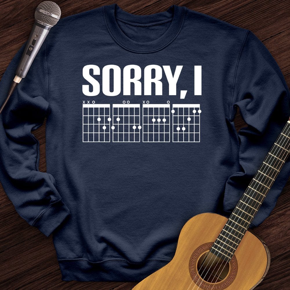 Printify Sweatshirt Navy / S Sorry, I Crewneck