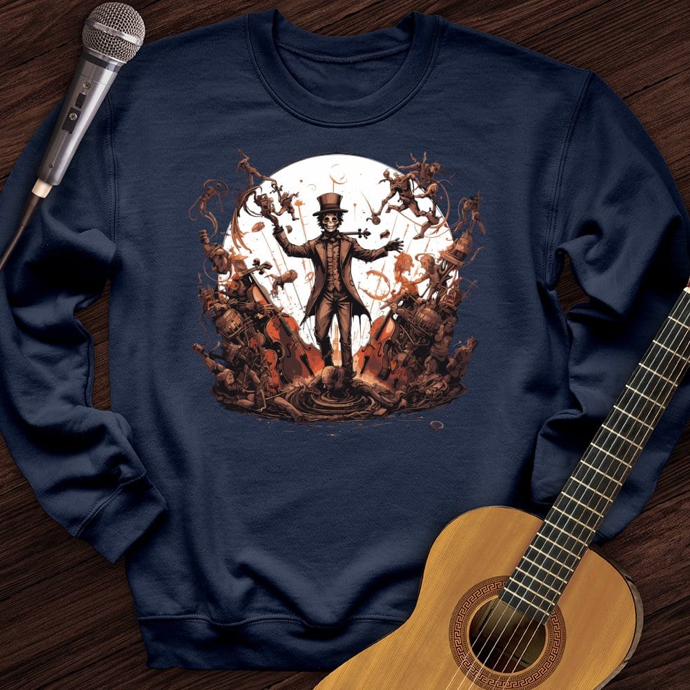 Printify Sweatshirt Navy / S Steampunk Conductor Crewneck