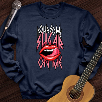 Printify Sweatshirt Navy / S Sugar On Me Crewneck